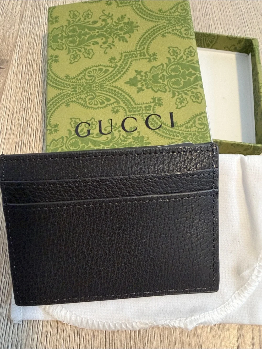 Gucci Olive Green Patterned Small Accessories Box